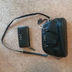 Leather Kate Spade Bag and Wallet